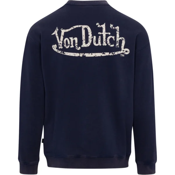 Von Dutch Blue French Terry Crew Neck Sweater