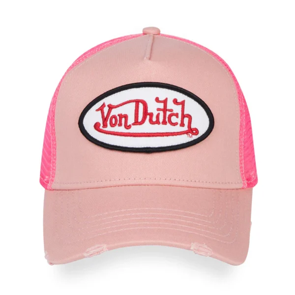 DISTRESSED DIRTY PINK TRUCKER