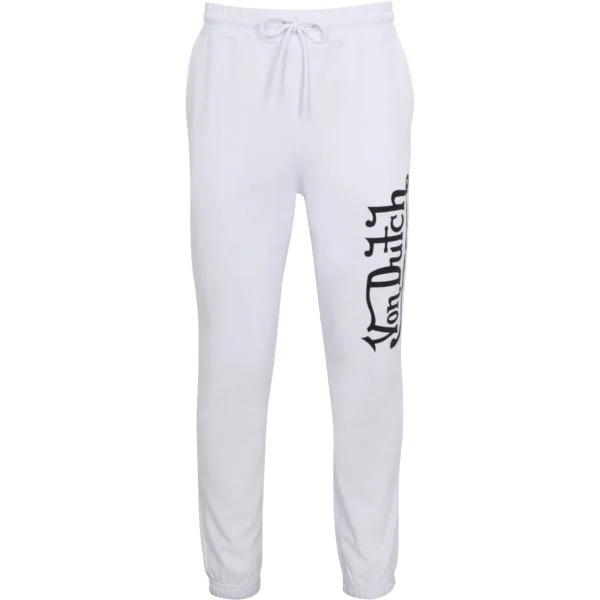 Von Dutch Originals Logo White Joggers