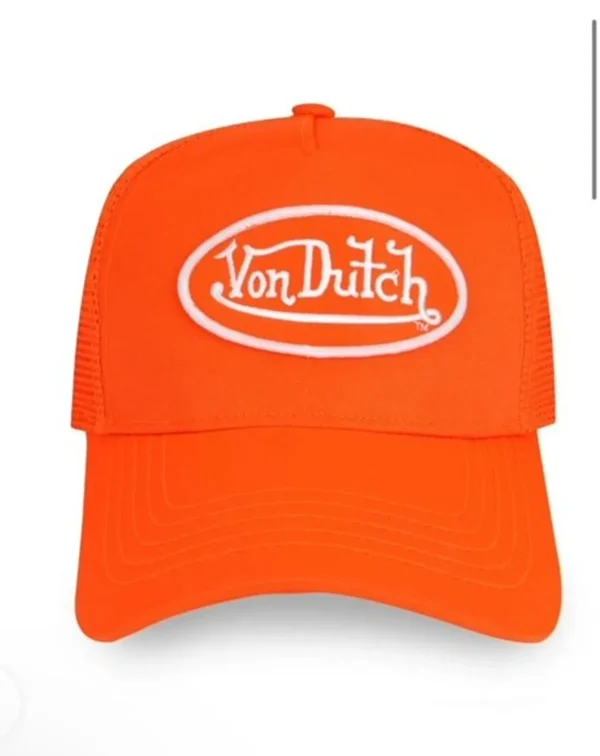 Von Dutch Neon Orange Trucker Hat